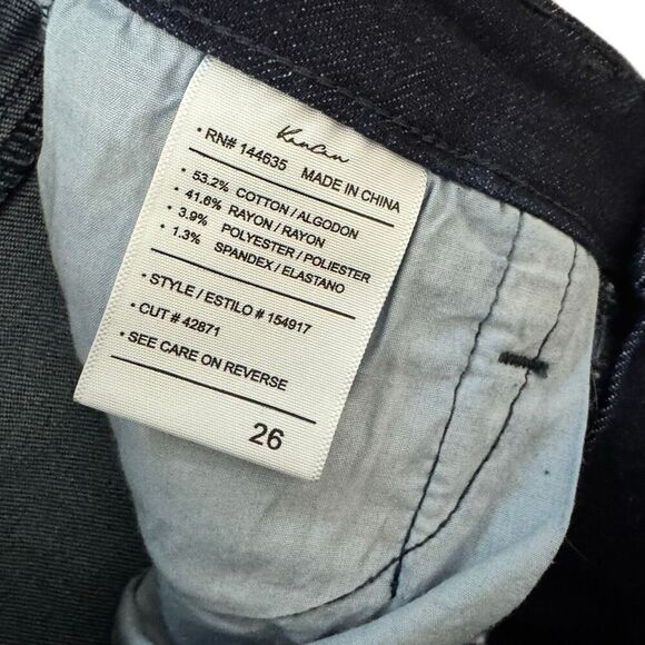 NEW Kancan Mid Rise Skinny Jeans Dark Wash Size  26 x 29 - Picture 3 of 5